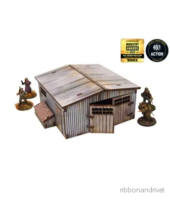 WW2 Normandy Stort Tinskjul Förmål [28mm/1:56]