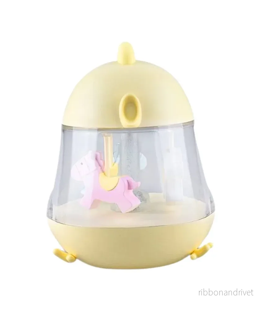Lampa med karusell- Gul