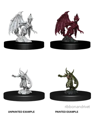 D&D Nolzur’s Marvelous Miniatures: Quasit & Imp - Färdigmålad Karaktärsfigur