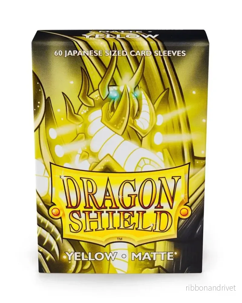 Dragon Shield Small Sleeves – Japansk Matt Gul (60 Sleeves) Dragon Shield Small Sleeves – Japansk Matt Gul (60 Sleeves)