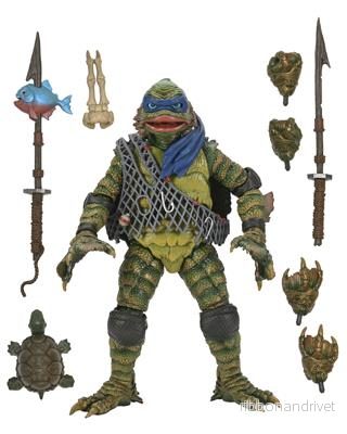 Universal Monsters x TMNT – 7” Skala Action Figur – Leonardo som Kreaturen