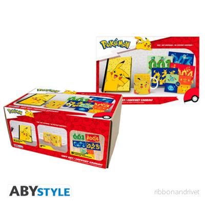 POKEMON – Pck A5 Anteckningsblock + Mug 320ml + Postcards ”Pikachu”