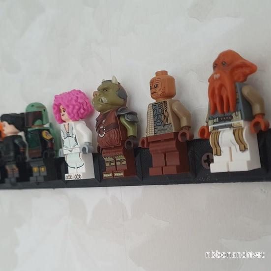 Väggfäste för Lego minifigurer Väggfäste för Lego minifigurer