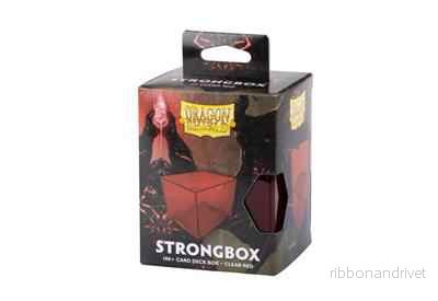 Dragon Shield Strongbox Låda - Klar Röd