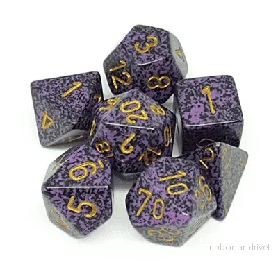 Chessex Speckled Polyhedral 7-Tärningsset - Hurricane