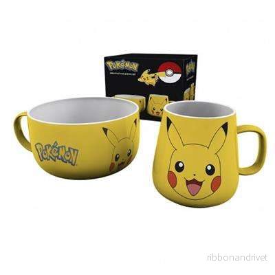 Pokémon Frukostset: Muggar och Skål – Pikachu Pokémon Frukostset: Muggar och Skål – Pikachu