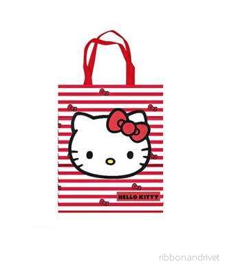 Hello Kitty – Tote-väska – Röda och vita ränder
