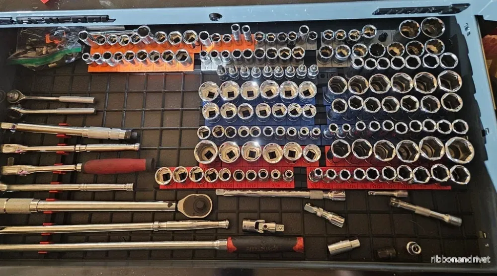 TrackTwist hylshållare V2 – Smart förvaring för 1/2" och 3/8" hylsor - Bild 2