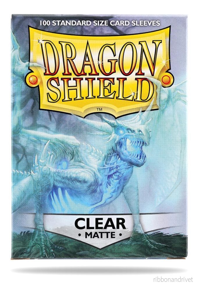 Dragon Shield Standard Sleeves – Matte Clear (100 Sleeves)