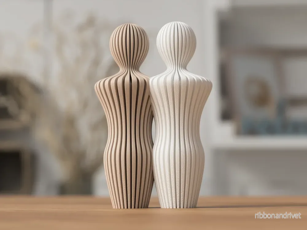 Parskulptur med 2 Män - Bild 2
