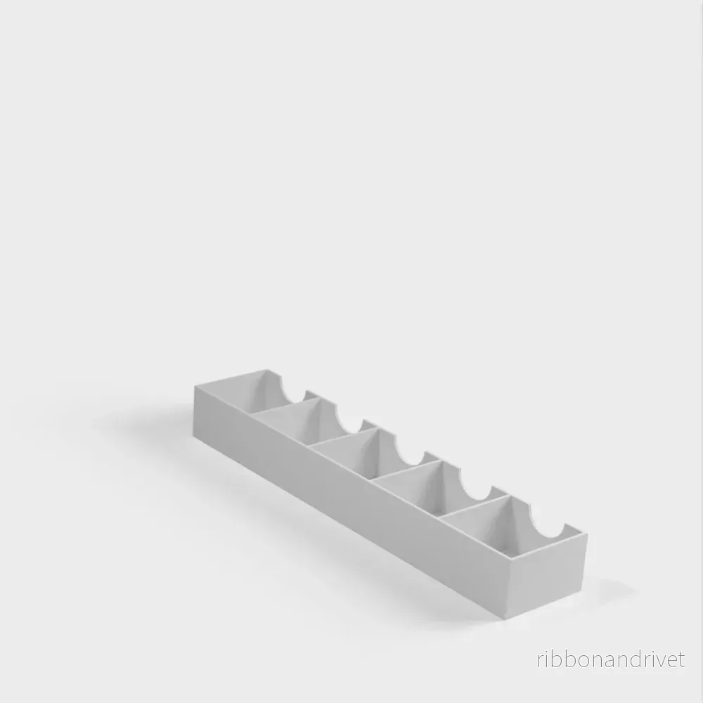 Parametrisk kryddhylla för 45 mm fyrkantiga flaskor