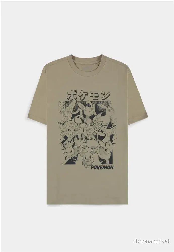 Pokémon – Sand Eevee Evolutions Herr T-shirt med Kort Ärmar – M