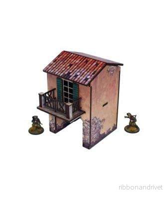WW2 Italy Gate Balcony (1) förmålad 28 mm/1:56 WW2 Italy Gate Balcony (1) förmålad 28 mm/1:56