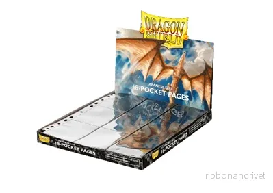 Dragon Shield Japansk 18-fickors Sidopocketar (50 Sidor) Dragon Shield Japansk 18-fickors Sidopocketar (50 Sidor)