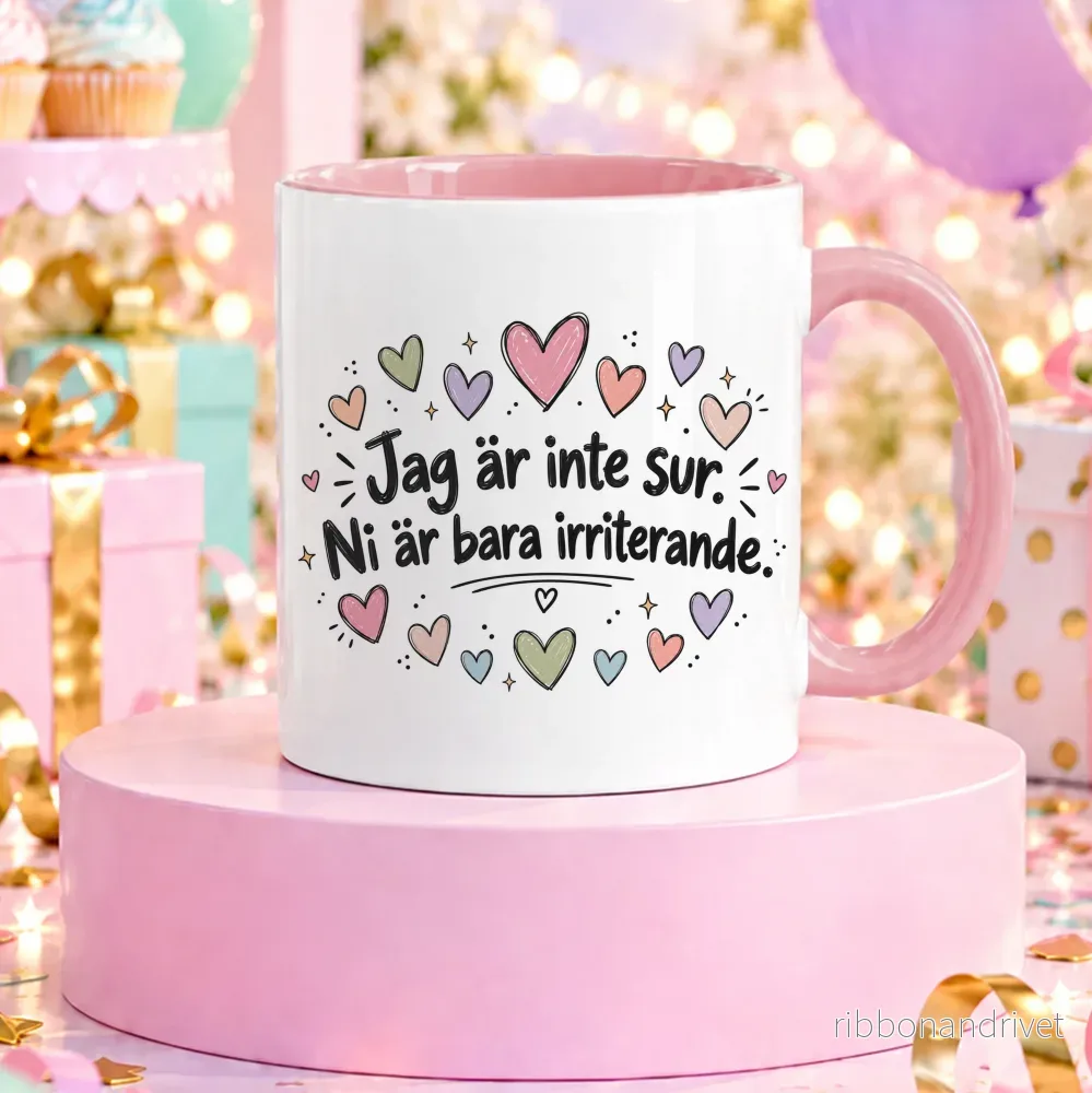 Jag är inte sur | Rolig mugg - Bild 3