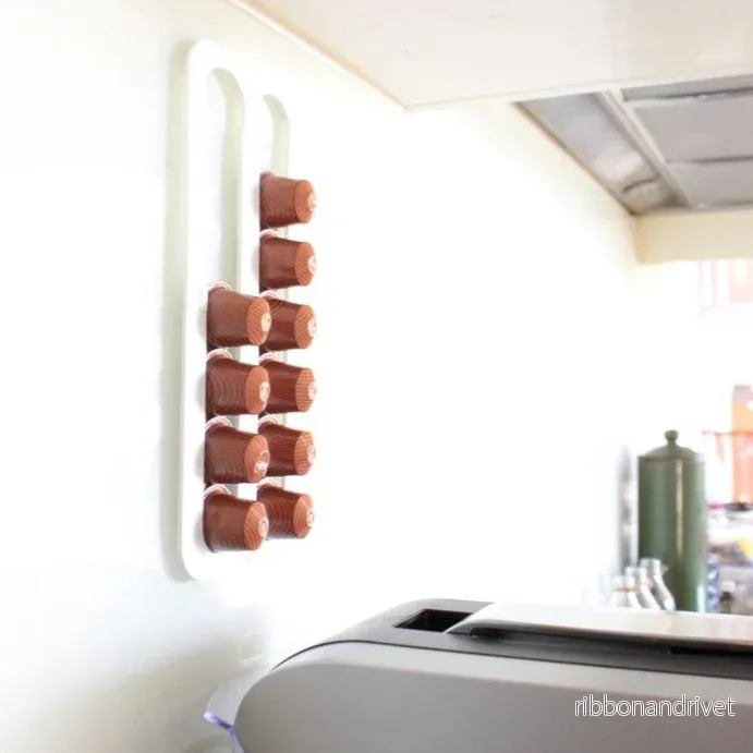 Abacus Nespresso kaffekapselhållare för vägg och skåp Abacus Nespresso kaffekapselhållare för vägg och skåp