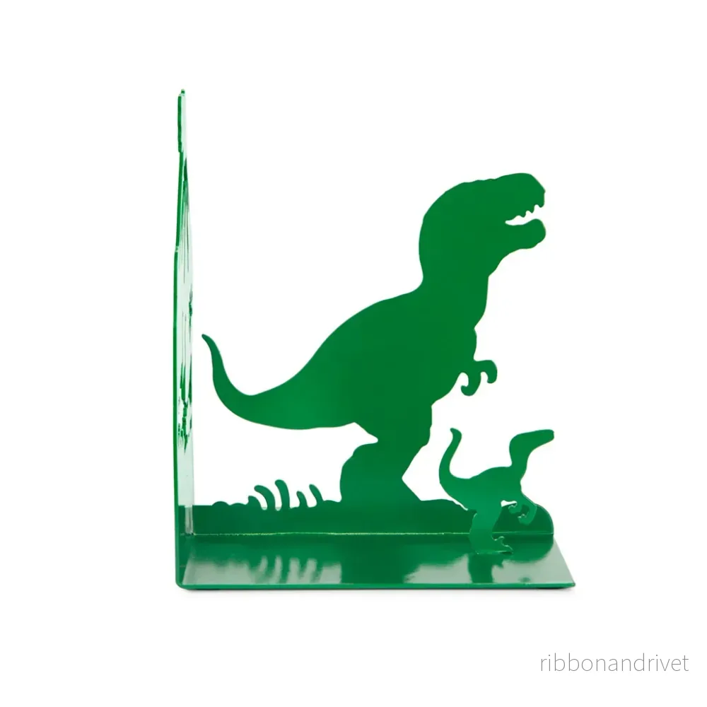 Bokstöd i metall - Jurassic (Grön) - Bild 2