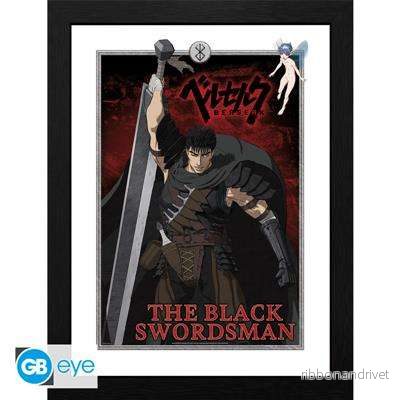 Berserk – Inramad poster (30 x 40 cm) – The Black Swordsman Berserk – Inramad poster (30 x 40 cm) – The Black Swordsman