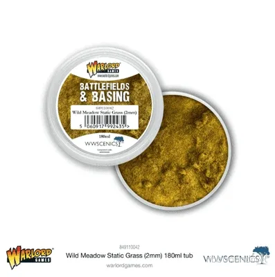 Battlefields & Basing: Wild Meadow 2mm Static Grass (180ml) Battlefields & Basing: Wild Meadow 2mm Static Grass (180ml)
