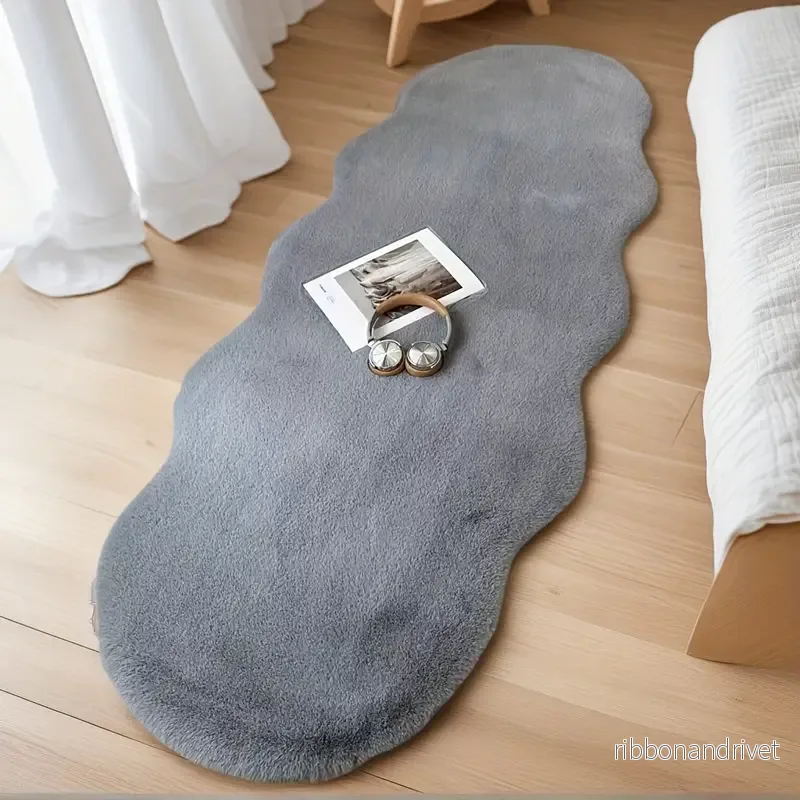 Skön Mjuk Matta 120×60 cm – Maskintvättbar, Halkfri & Lättröjd Golvmatta för Sovrum & Hall - Bild 3