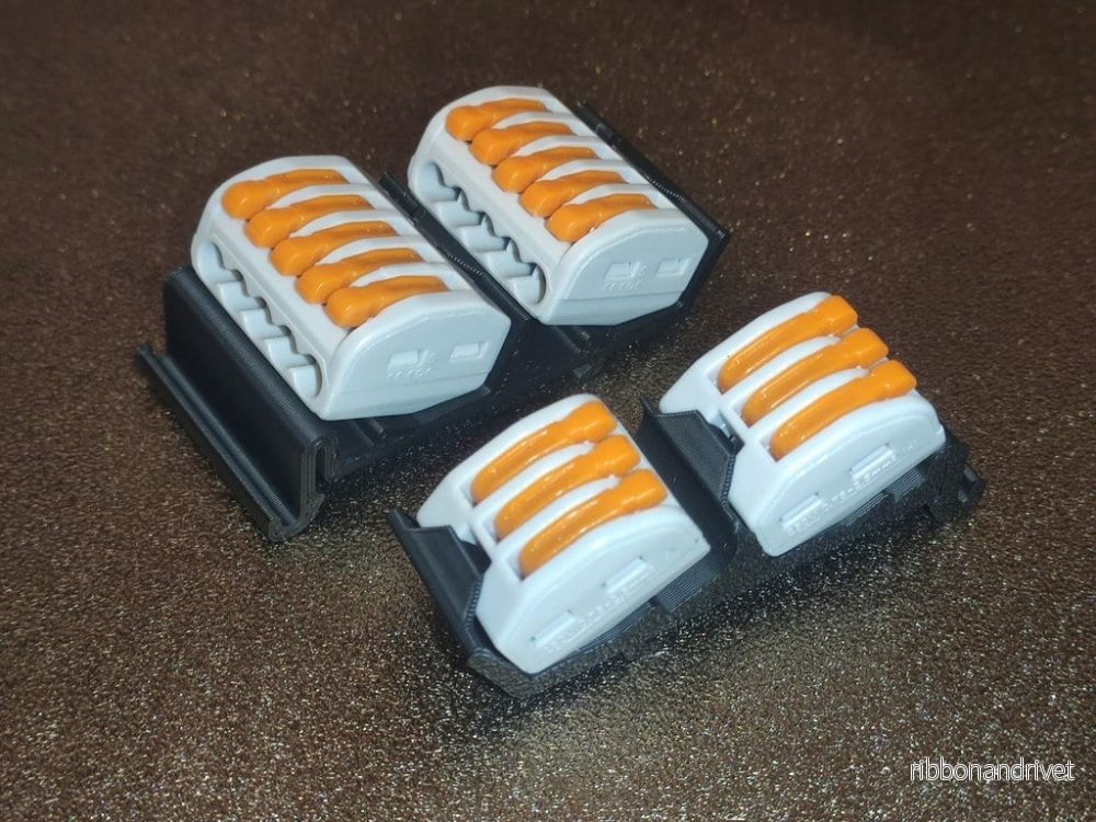 DIN-skena monterade terminalblock WAGO 222-415 222-413 Clone DIN-skena monterade terminalblock WAGO 222-415 222-413 Clone