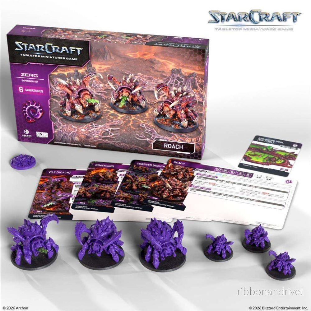 StarCraft® The Miniatures Game – Roach – Zerg Expansion Set – EN StarCraft® The Miniatures Game – Roach – Zerg Expansion Set – EN