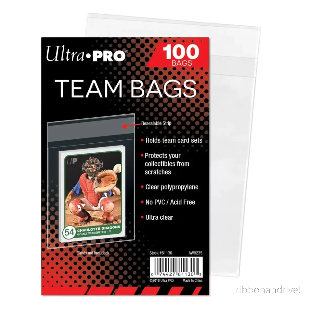 UP – Team Bags – Resealable Sleeves (100 Bags) UP – Team Bags – Resealable Sleeves (100 Bags)