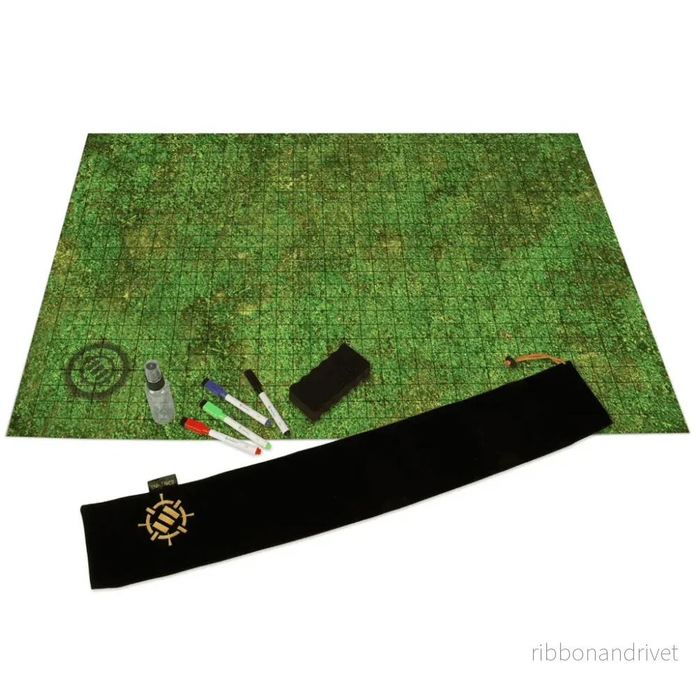 ENHANCE Bordsspel RPG Rutnätmatta Kampanjutrustning Kit (Gräsmark) ENHANCE Bordsspel RPG Rutnätmatta Kampanjutrustning Kit (Gräsmark)