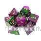 Chessex Gemini Polyhedral 7-Die Set - Grön-Lila med Guld - Bild 2