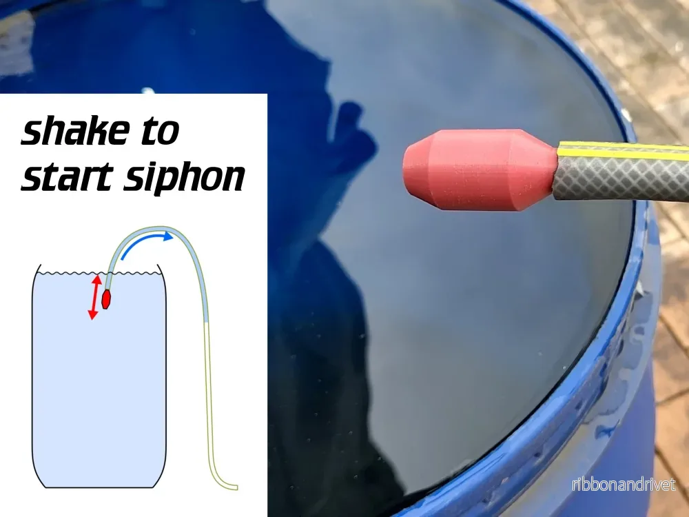Smart sifonpump för trädgårdsslang