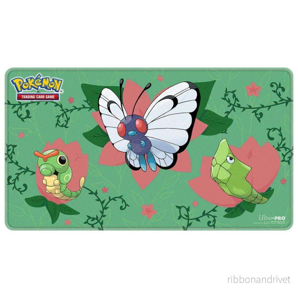 UP – Caterpie Evolutions broderad spelmatta för Pokémon TCG UP – Caterpie Evolutions broderad spelmatta för Pokémon TCG