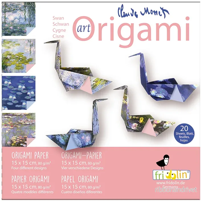 Art Origami - Claude Monet Svanar
