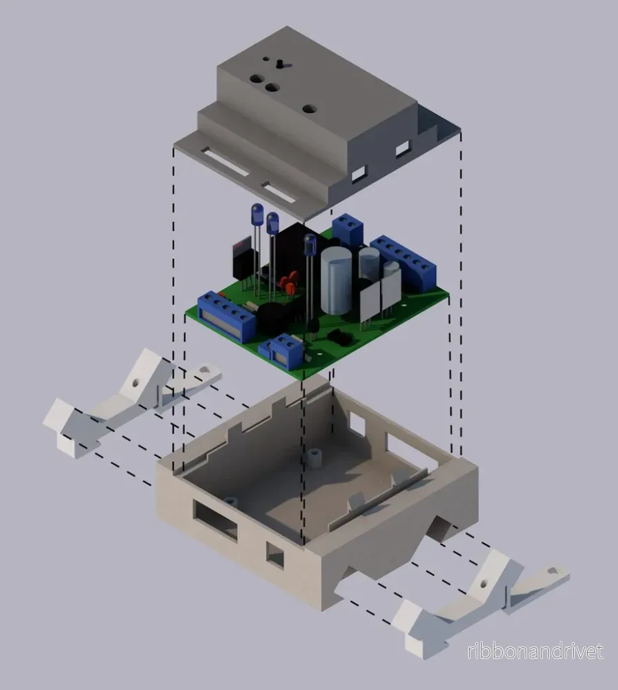 Elektronisk kretskapsling med DIN-skeneadaptrar - Bild 2
