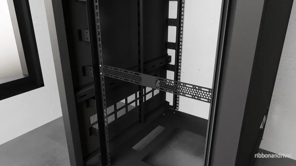19 Tum Rackmonteringspanel för 40x40 Fläkt