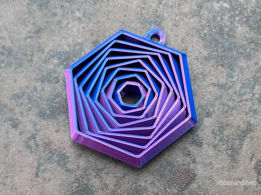 Hexagon Fidget nyckelring - Bild 2