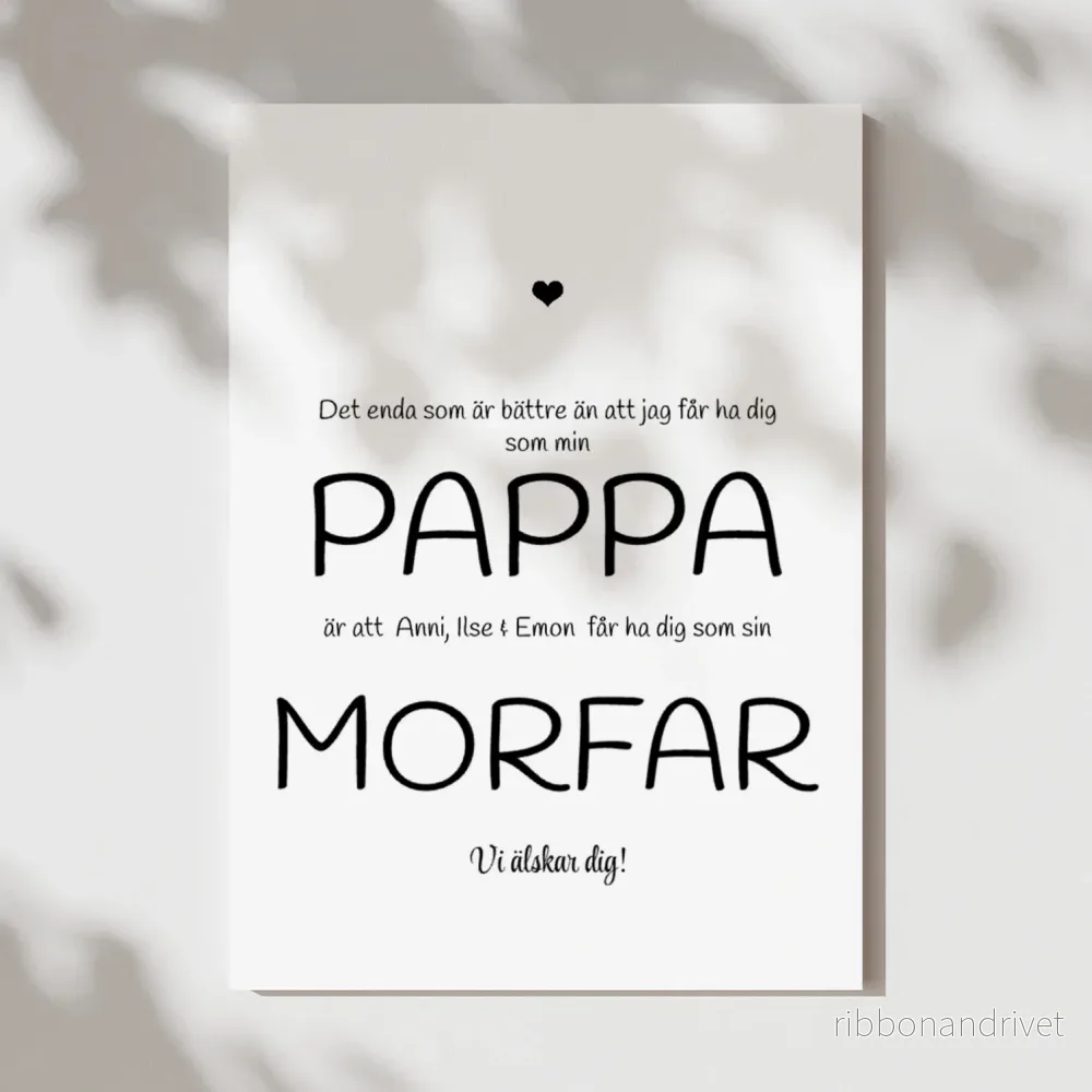 Barnbarn | Poster med text Barnbarn | Poster med text