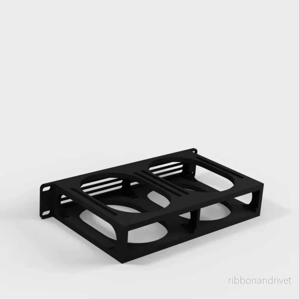 10-tums rackfäste för 2x 3,5" HDD - Bild 2