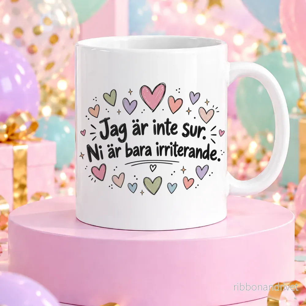 Jag är inte sur | Rolig mugg - Bild 2