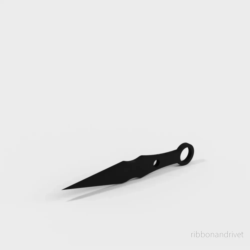 Klassisk kunai kastkniv för cosplay och utklädnad