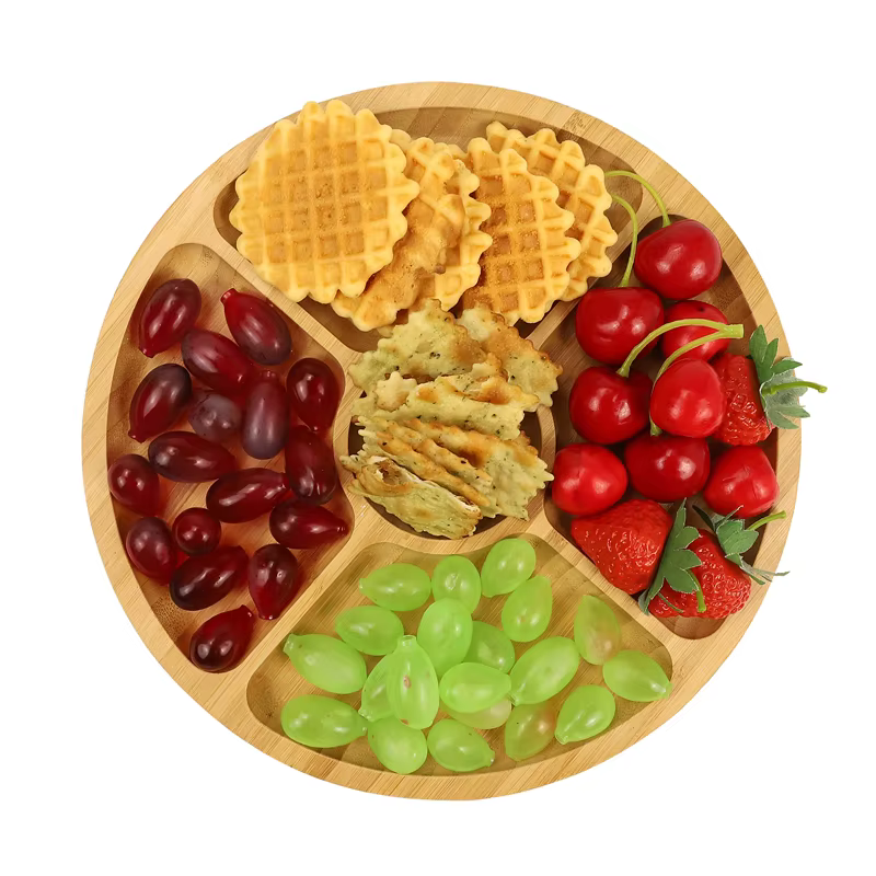 Serveringsfat i trä - Snacksbricka - Bild 2