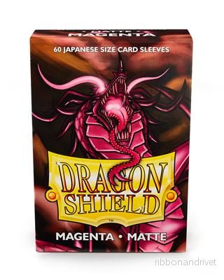 Dragon Shield Japanska Matte Sleeves - Magenta (60 Sleeves) - Bild 2