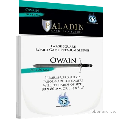 Paladin Sleeves - Owain Premium Large Square 80x80mm (55 Sleeves) - Bild 2