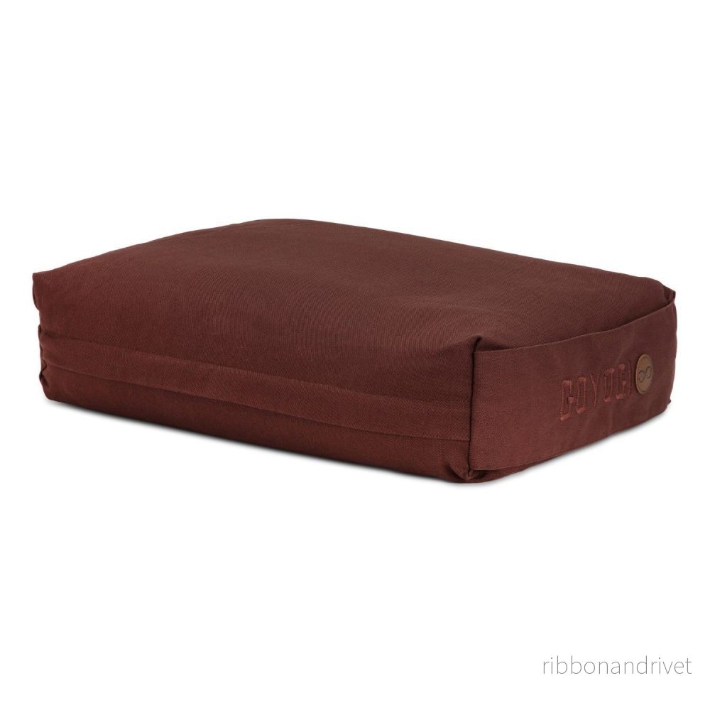 Calm Rektangulær Yoga Bolster – Dark Brown