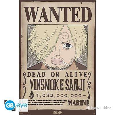 ONE PIECE – Poster Maxi 91.5×61 – Wanted Sanji Wano ONE PIECE – Poster Maxi 91.5×61 – Wanted Sanji Wano