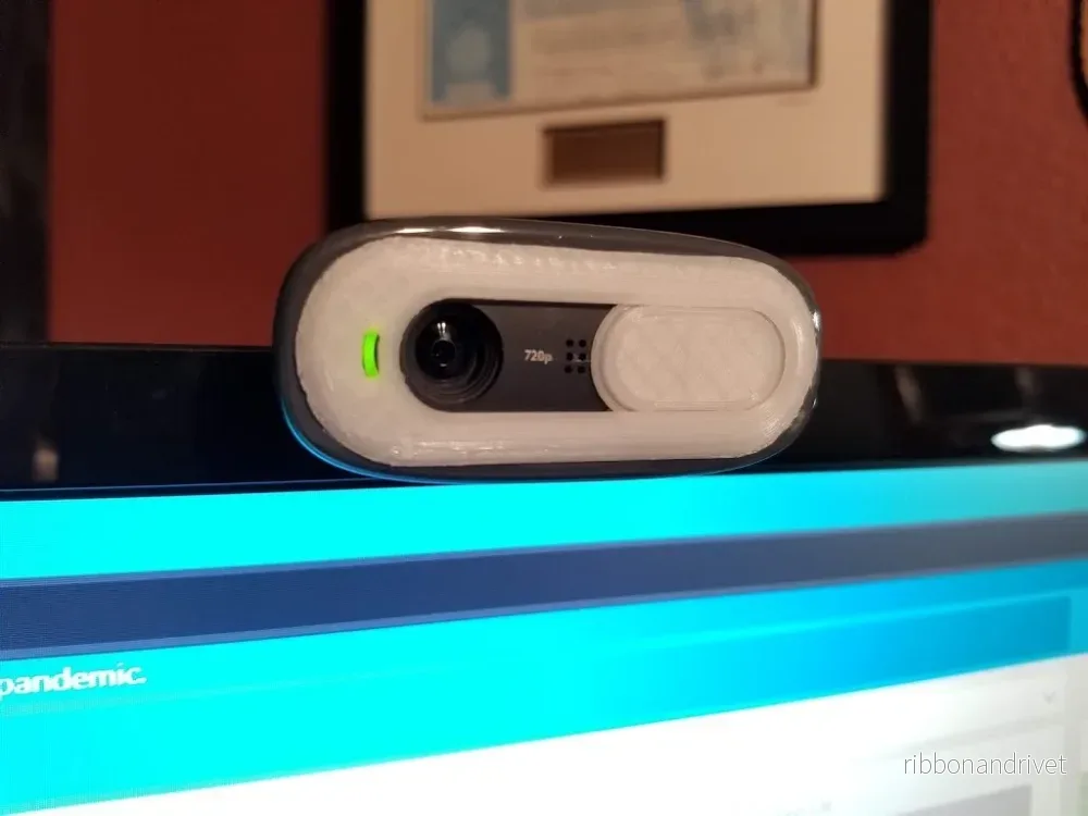 Webbkameraskydd med skjutbart lock för Logitech C270