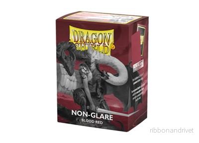 Dragon Shield Matte Non-Glare Sleeves – Blood Red (100 Sleeves) Dragon Shield Matte Non-Glare Sleeves – Blood Red (100 Sleeves)