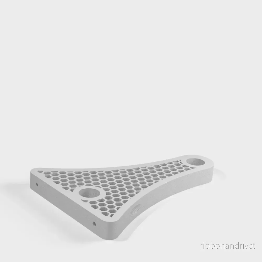 Väggmonterad trådspolhållare med hexagondesign - Bild 2