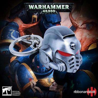 Primaris Space Marine Metal Helmet Nyckelring – Warhammer 40K Primaris Space Marine Metal Helmet Nyckelring – Warhammer 40K