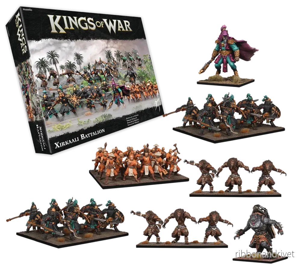 Kings of War 4th Ed. Xirkaali Battalion Kings of War 4th Ed. Xirkaali Battalion