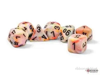Chessex Festive® Mega-hedral™ Circus™/black 7-Die set Chessex Festive® Mega-hedral™ Circus™/black 7-Die set